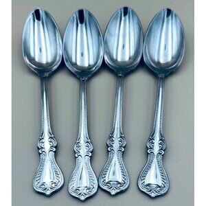 Set Of 4 Towle OLD COLONIAL 18/10 Stainless Place Oval Soup Spoons